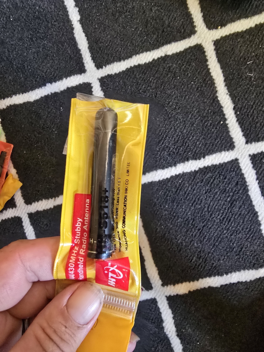 Handheld Radio Stubby Antenna - Black